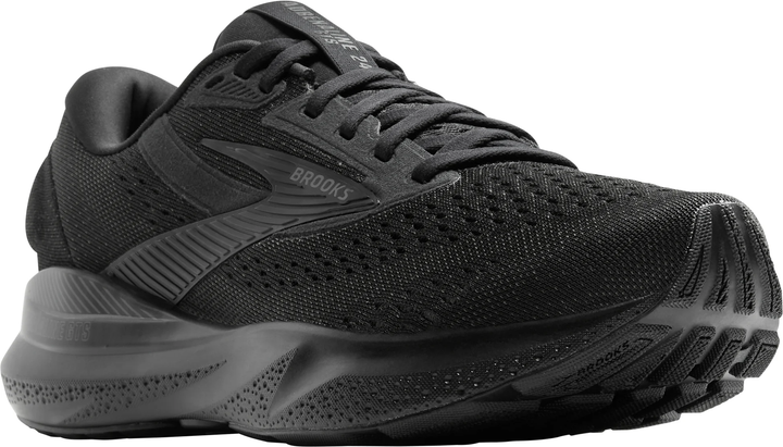 Brooks Womens Adrenaline GTS 24 - Wide - Black/Black/Ebony - Stability - SS25