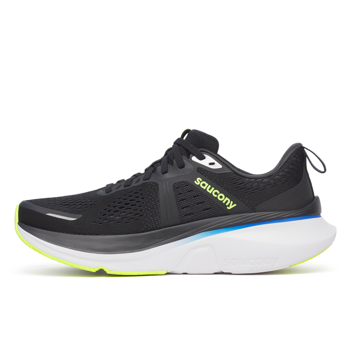 Saucony Mens Guide 18 - Noir/Lapis - Stabilité - AW25