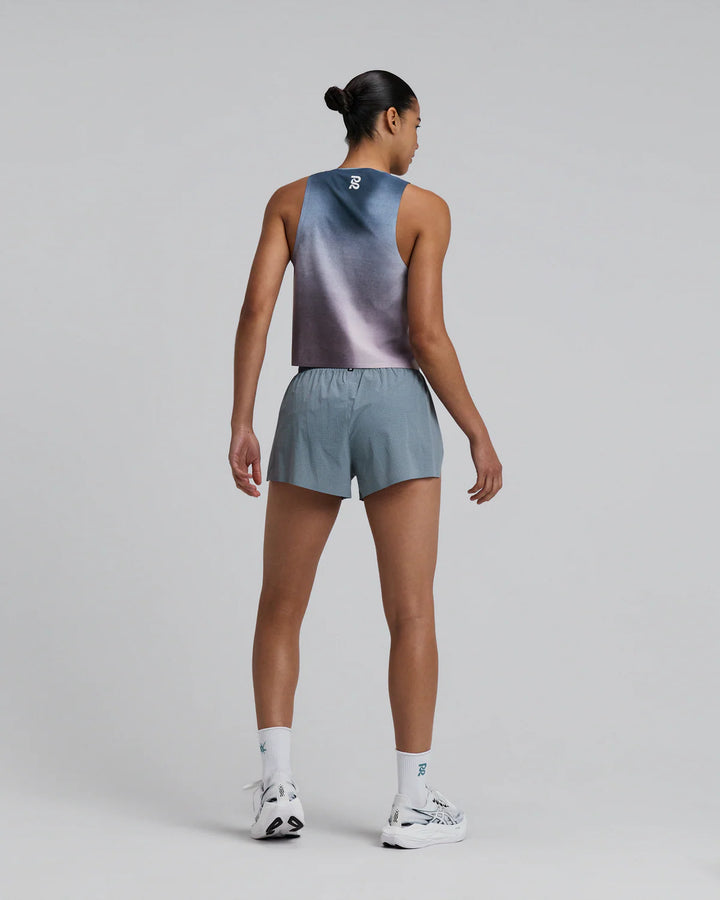 Bandit Womens Tank Singlet - Aegean Blue Wave Print - SS26