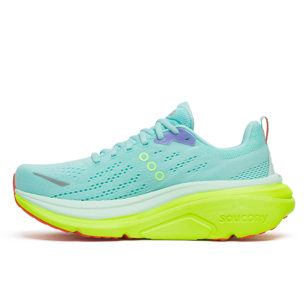 Saucony Womens Hurricane 25 - Aqua/Citron - Stability - SS26