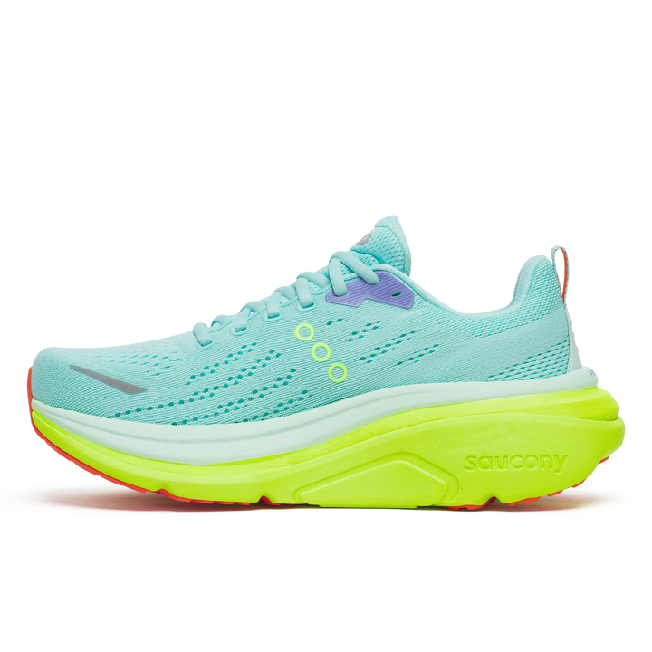 Saucony Womens Hurricane 25 - Aqua/Citron - Stability - SS26