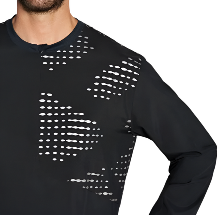 Hoka Mens 1/2 Zip Wind Shell - Black