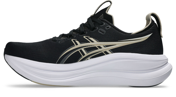 Asics Mens Gel Nimbus 28 - Black/Feather Grey - Neutral - SS26