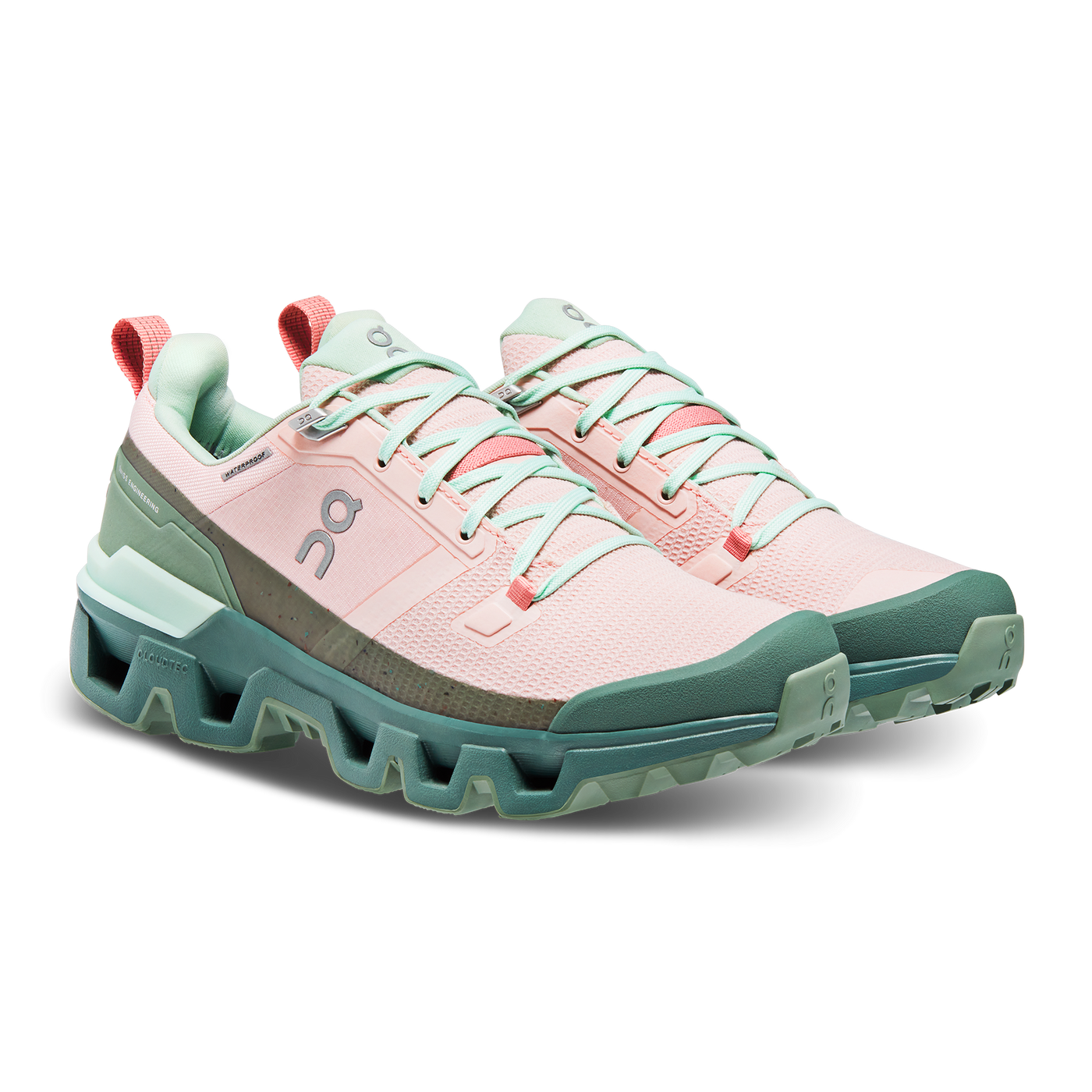 ON Womens Cloudwander Waterproof - Doe/Ivy - Trail