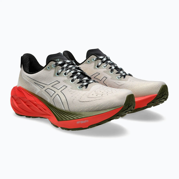 Asics Mens Novablast 4 TR - Nature Bathing/Red Snapper - Neutral