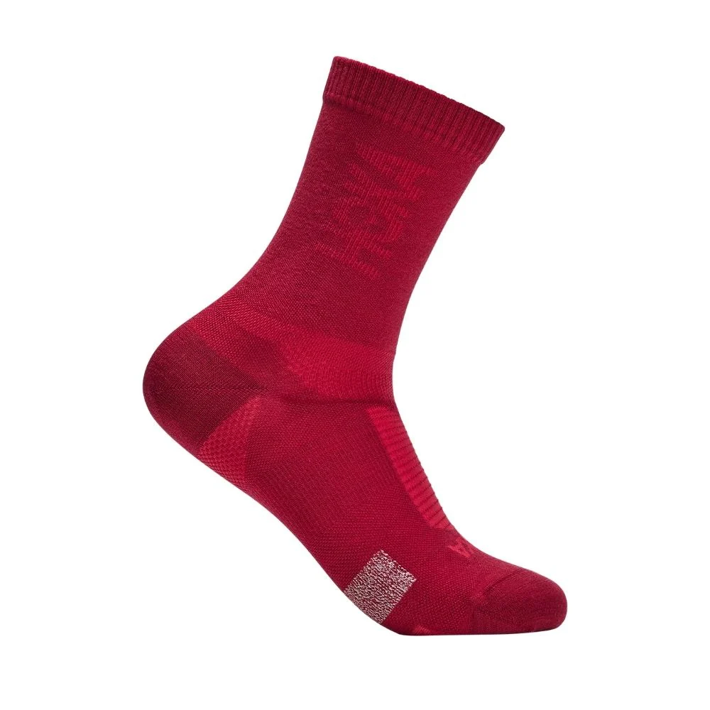 Hoka Unisex Merino Crew Sock - Red Agate - AW26