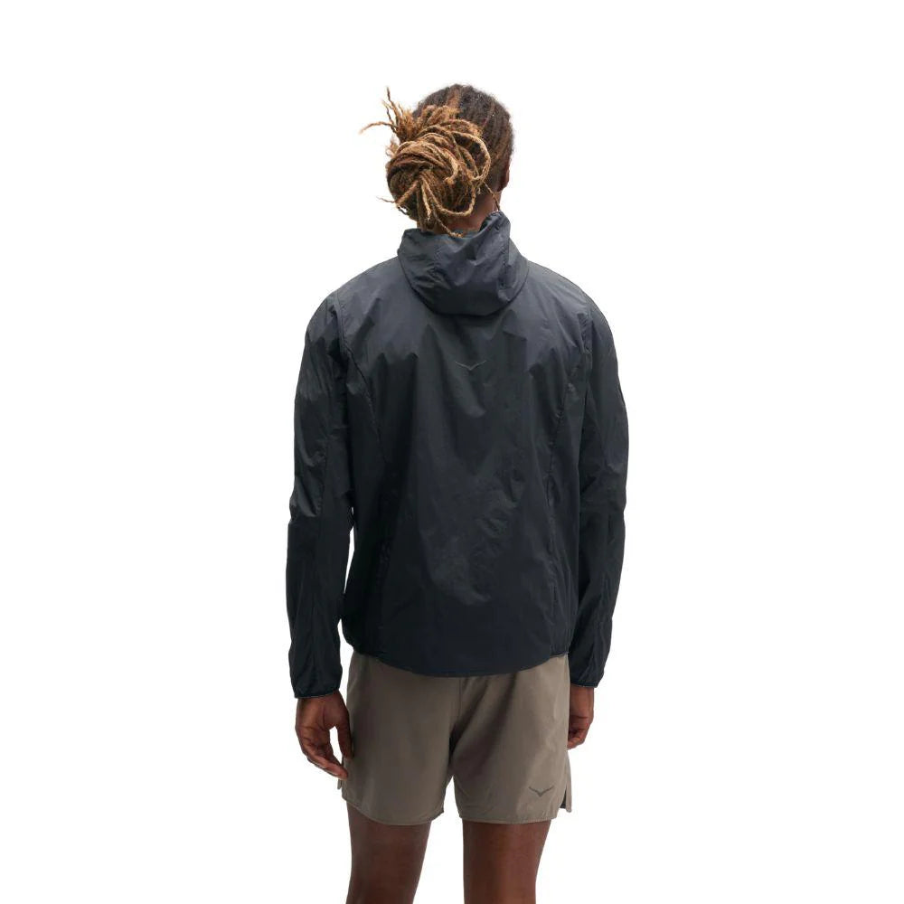 Hoka Mens Skyflow Wind Jacket - Black - AW26