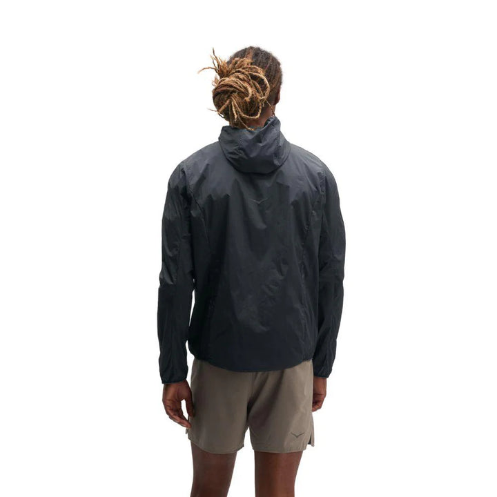 Hoka Mens Skyflow Wind Jacket - Black - AW26