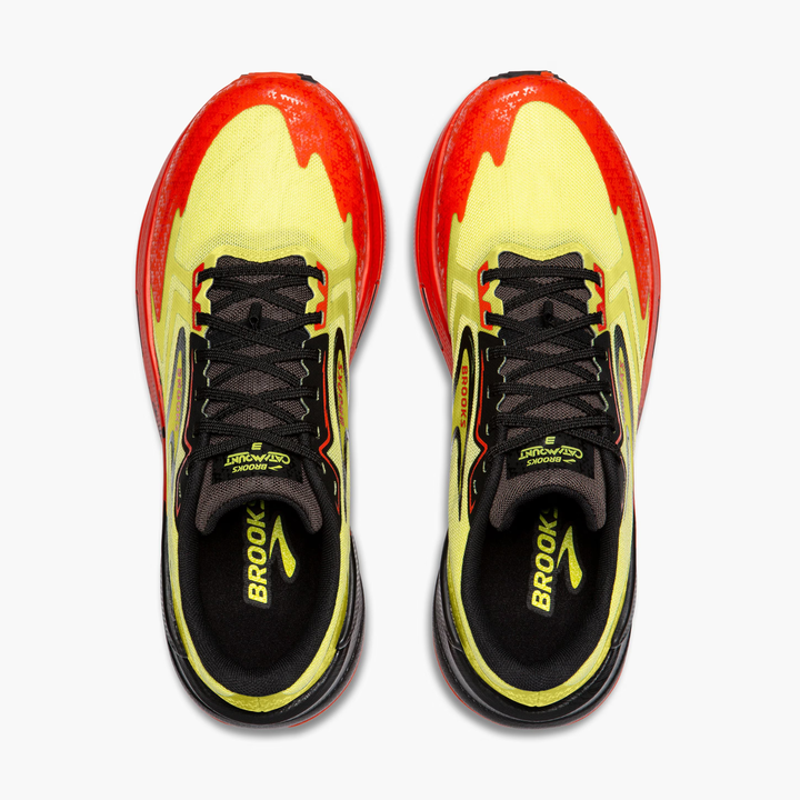 Brooks Mens Catamount 3 - Acid Lime/Cherry Tomato/Black - Trail