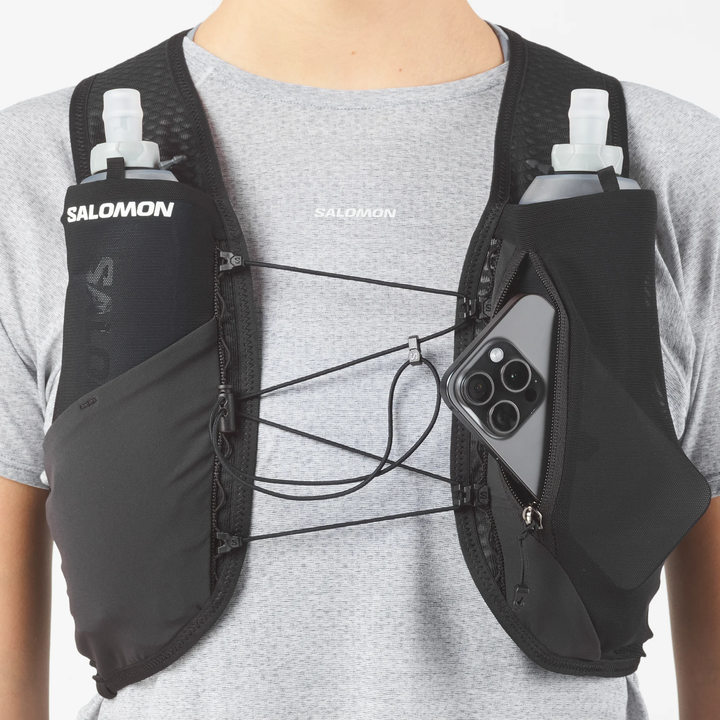 Salomon GRVL Skin 4 Unisex Vest with Flasks - Black