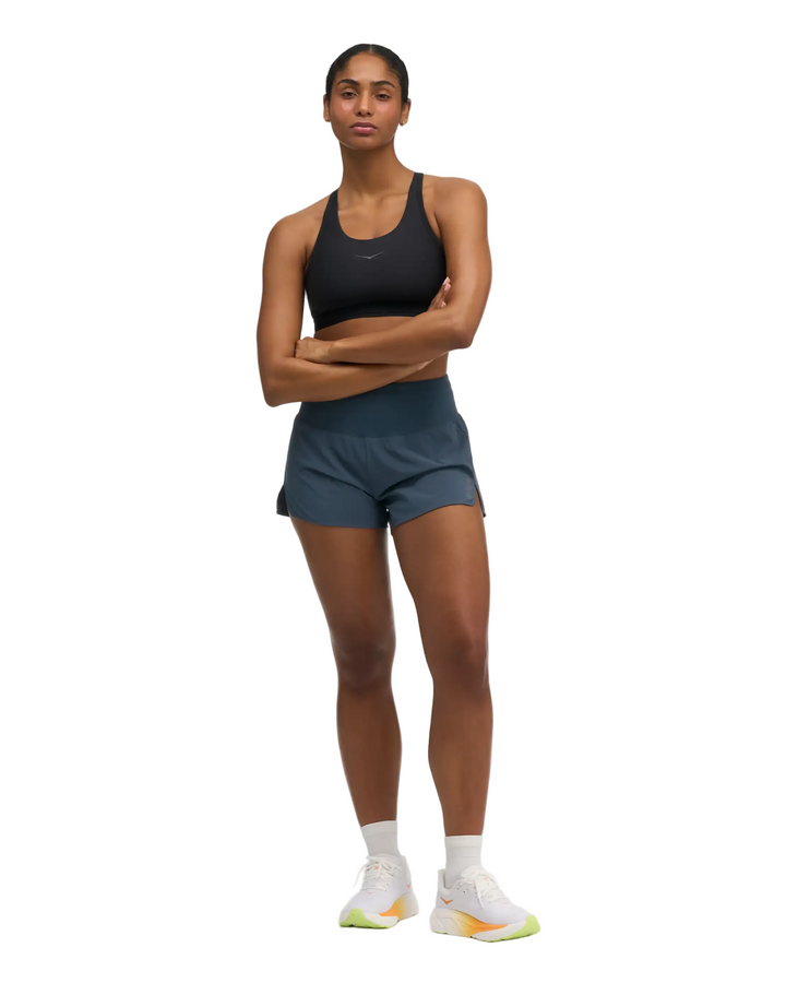Hoka Womens Glide 3.5" Short w/Brief - Varsity Navy - AW26
