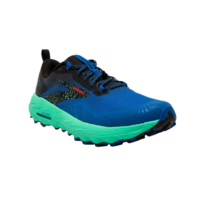 Brooks Mens Cascadia 17 - Victoria Blue/Black/Spring Bud - Trail