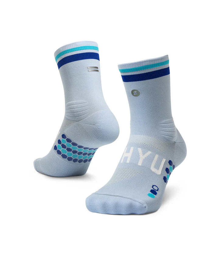 SHYU Racing Half Crew Socks - Ice/Blue/Azure