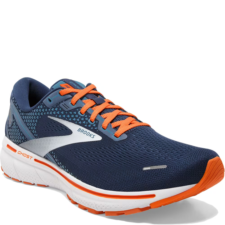 Brooks Mens Ghost 14 - Titan/Teal/Flame - Neutral