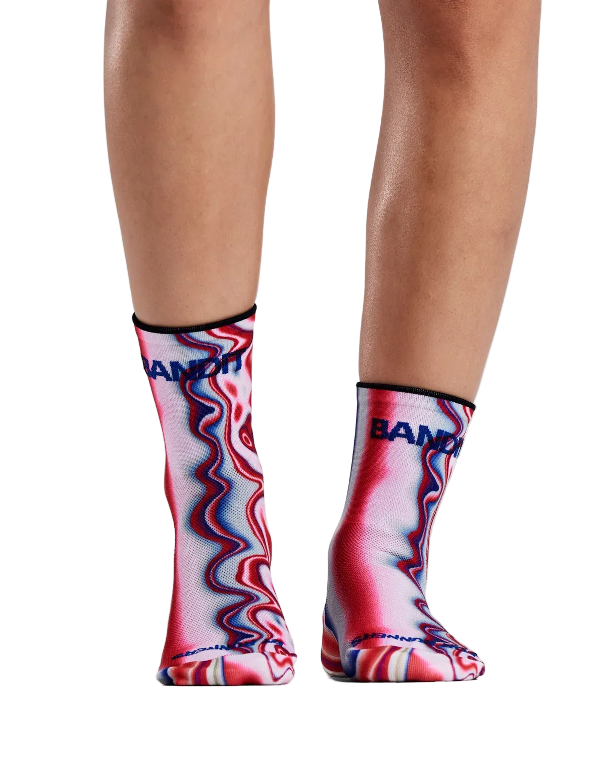 Bandit Lite Run Quarter Socks ( 2 Pack ) - Melted Stripe Gradient - AW26