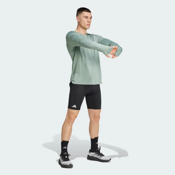 Adidas Mens Ultimate Long Sleeve - Silver Green