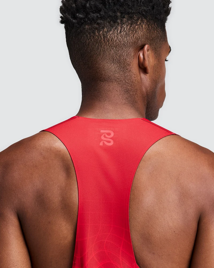 Bandit Men's Specter Race Singlet with Flo pack - Oxide Red - AW26