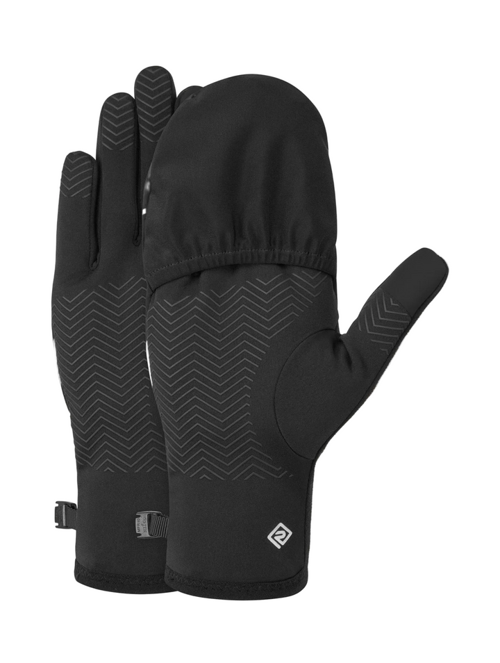 RonHill Wind-Block Convertible Glove - All Black