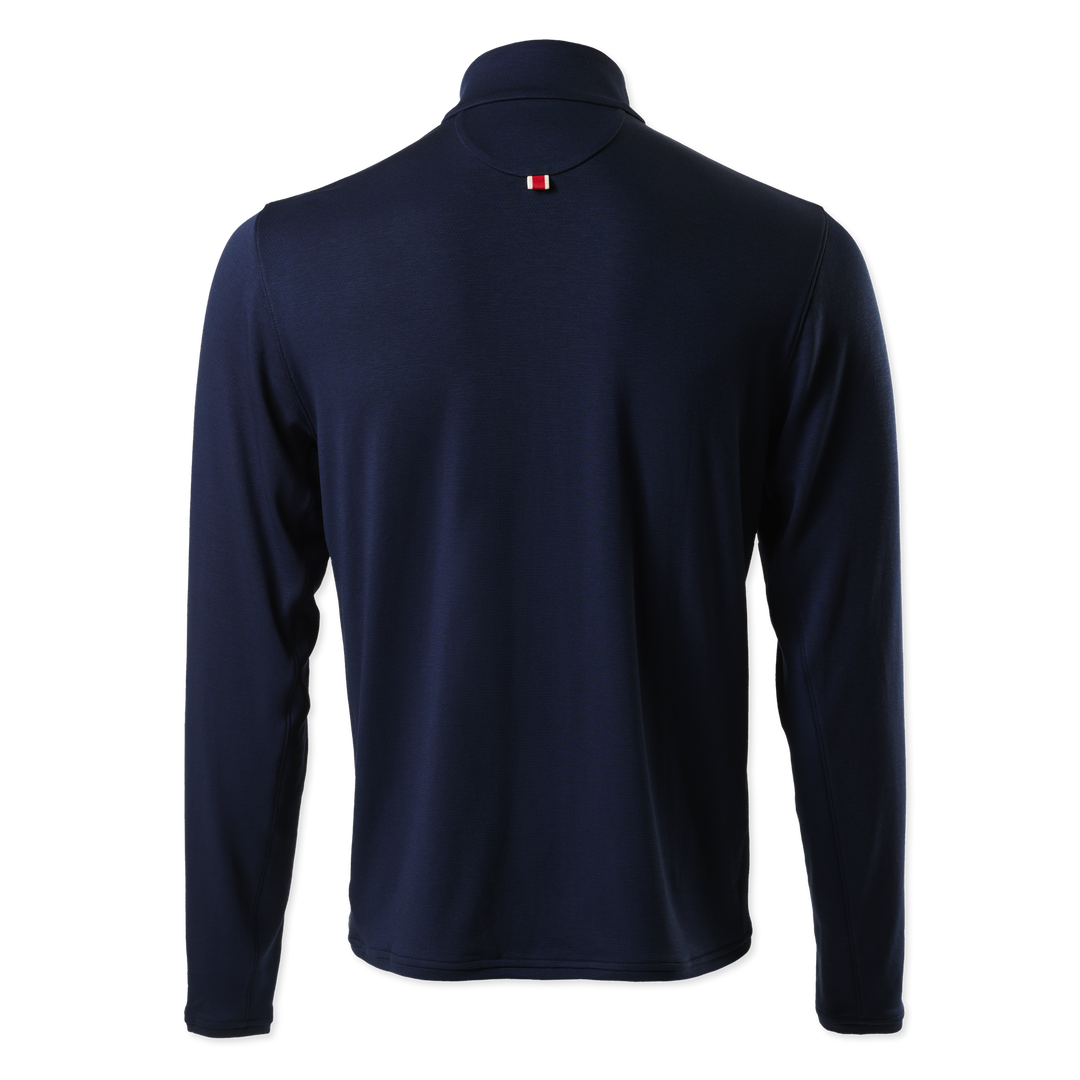 Tracksmith Herren Quarter Zip – Marineblau – AW25