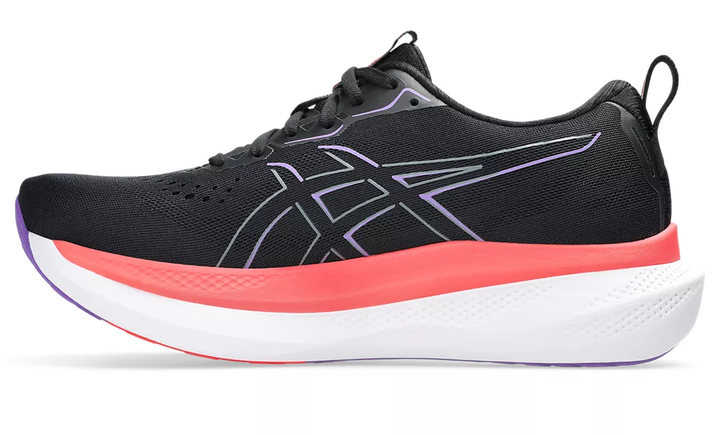Asics Herren Glideride Max – Schwarz/Flash Red – Neutral – AW25