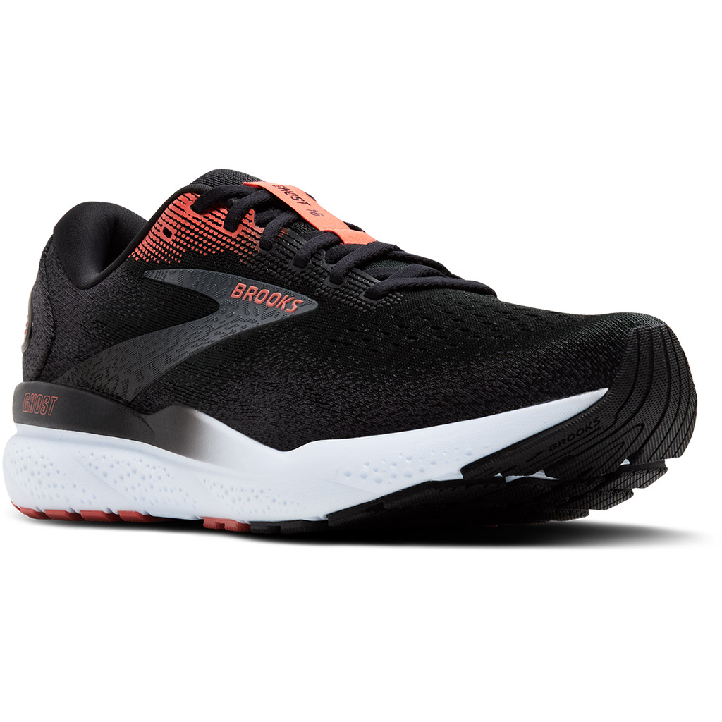 Brooks Mens Ghost 16 - Black/Ebony/Burnt Sienna - Neutral