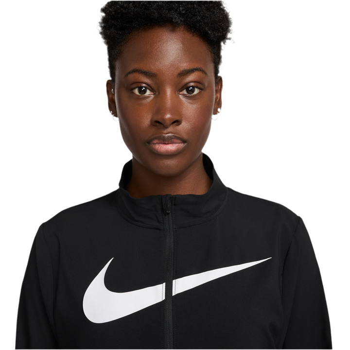 Nike Womens Tempo Swoosh Dri-FIT Jacket - Black/White - FA25