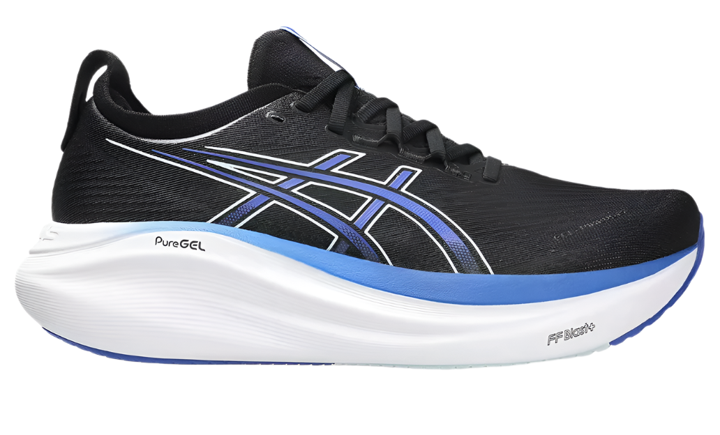 Asics Mens Gel Nimbus 27 - Black/Dark Cobalt - Neutral - AW25