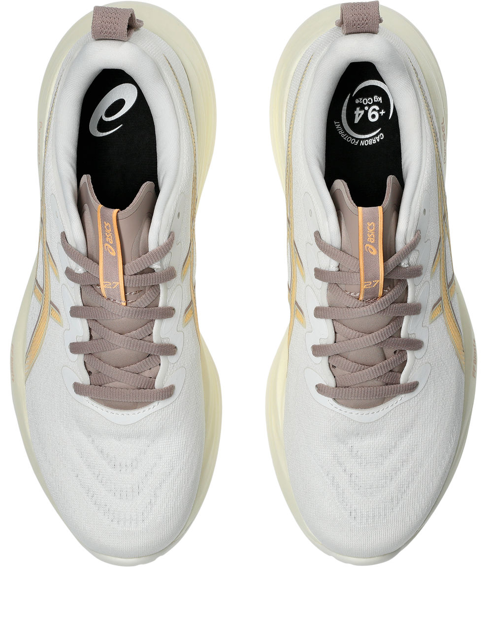 Asics Hommes Gel Cumulus 27 - Blanc/Fauve - Neutre - AW25