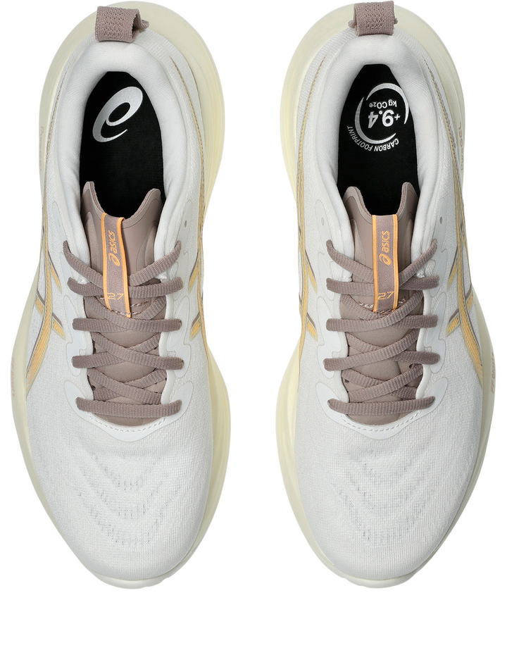 Asics Hommes Gel Cumulus 27 - Blanc/Fauve - Neutre - AW25
