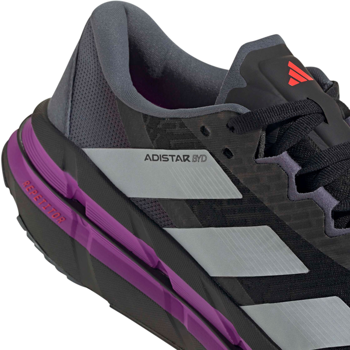 Adidas Mens Adistar BYD - Core Black/Dash Grey/Purple Burst - Neutral - AW25