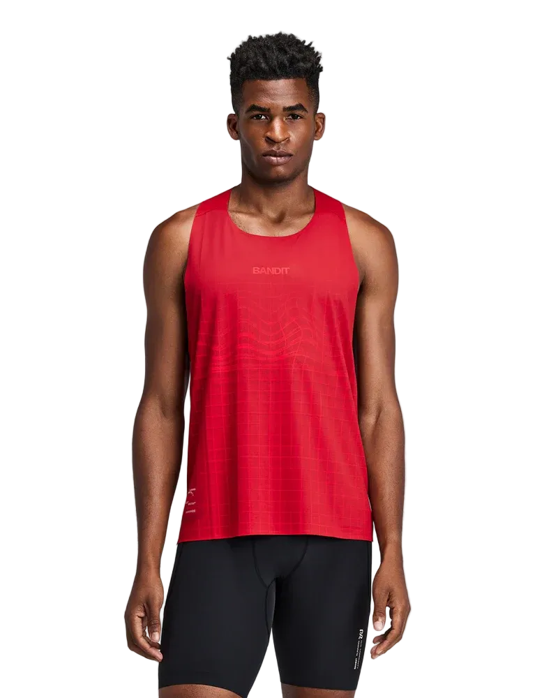 Bandit Men's Specter Race Singlet with Flo pack - Oxide Red - AW26