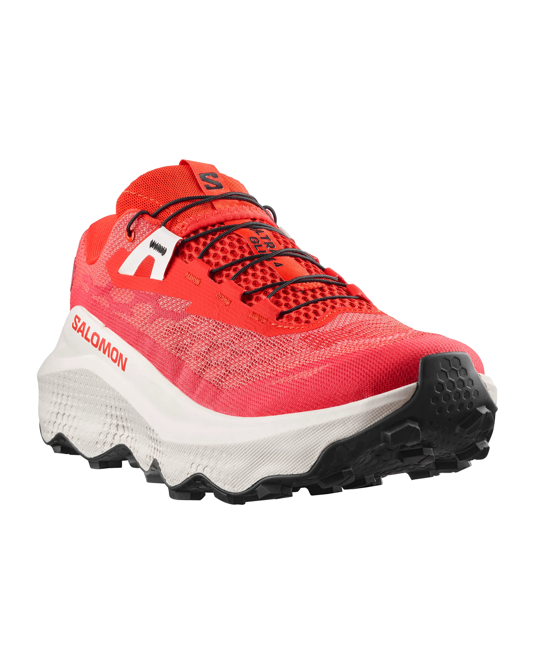 Salomon Mens Ultra Glide 4 - Fiery Red/Vanilla Ice/Black - Trail - SS26