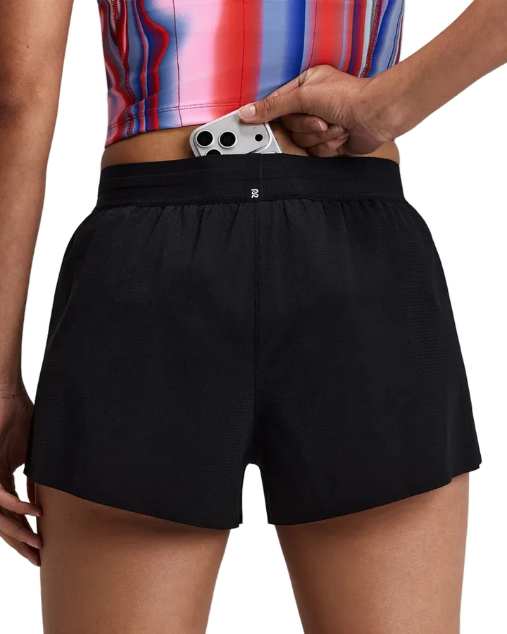 Bandit Womens Ripspeed 3" Split Shorts - Black - AW26