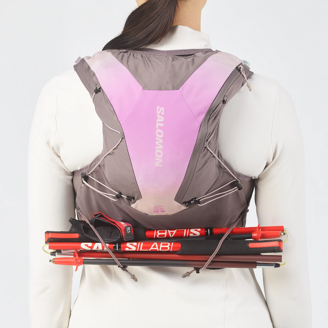 Salomon Womens ADV Skin 12 Womens Gradient Vest with Flasks - Iron/Shadow Gray