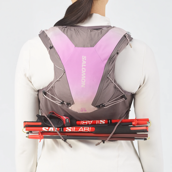 Salomon Womens ADV Skin 12 Womens Gradient Vest with Flasks - Iron/Shadow Gray