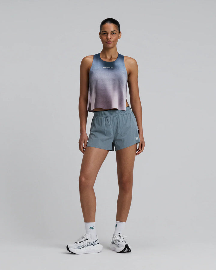 Bandit Womens Tank Singlet - Aegean Blue Wave Print - SS26