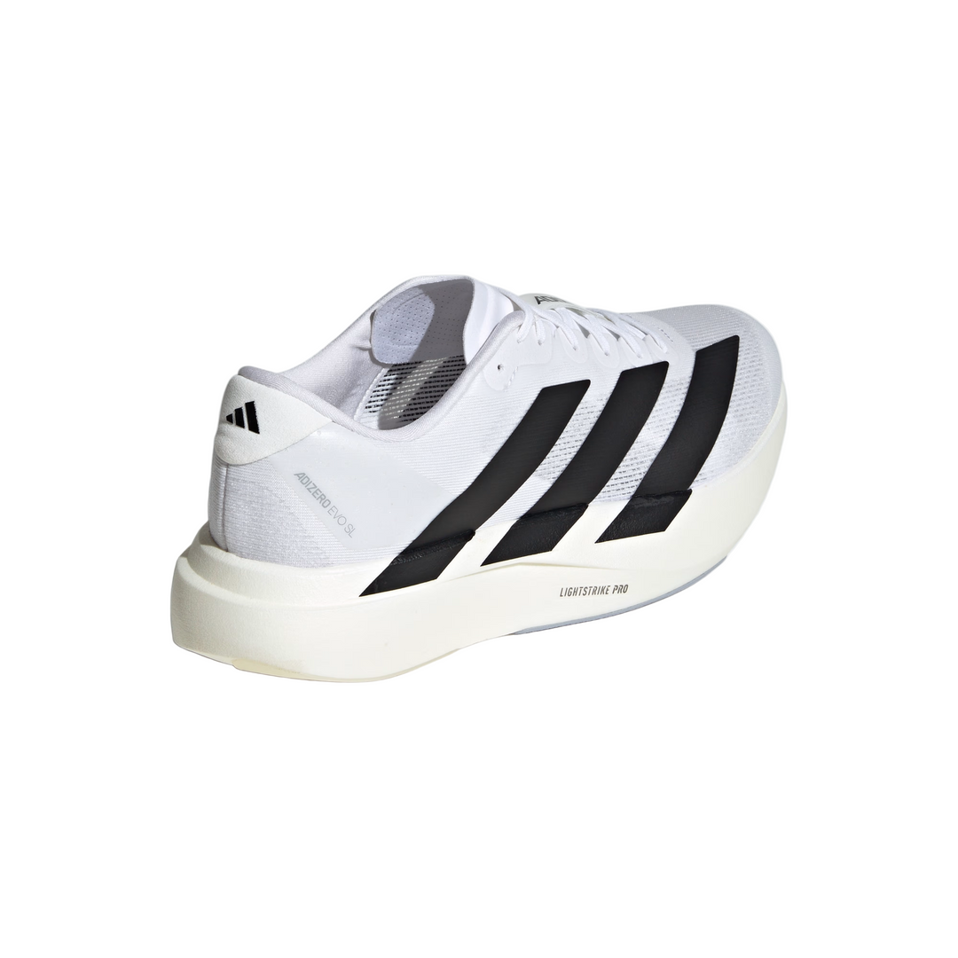 Adidas Mens Adizero Evo SL - Cloud White/Core Black/Cloud White - Neutral - AW25