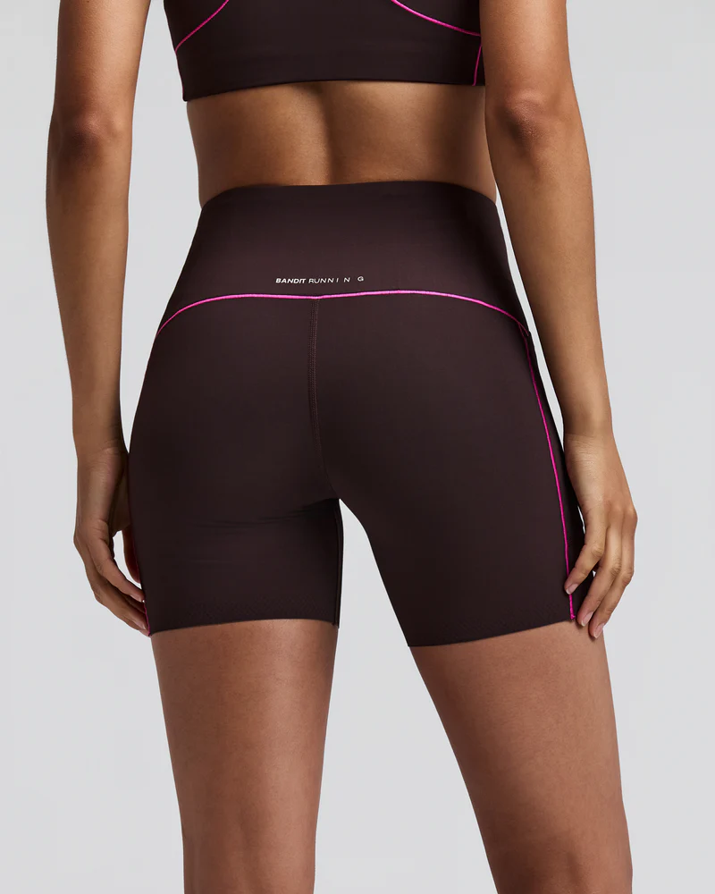 Bandit Women's Vanisher 5" Pop Stitch High Waist Compression Short - Espresso - AW26