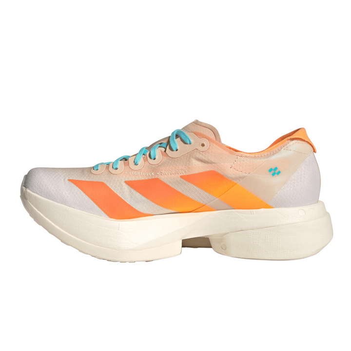 Adidas Womens Adizero Adios Pro 4 - Crystal Sand/Flash Orange/Flash Aqua - Neutral - AW25