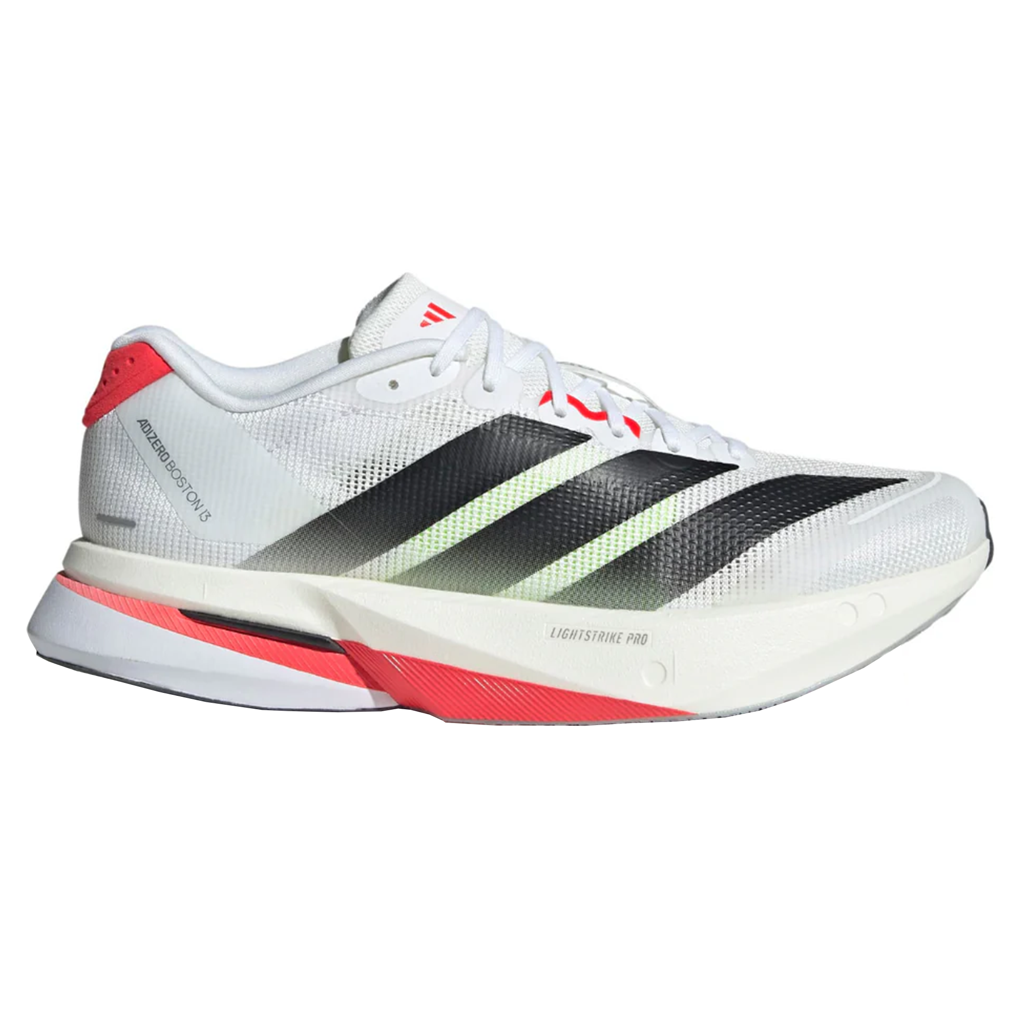 Adidas Womens Adizero Boston 13 - Footwear White/Core Black/Lucid Red - Neutral - AW25