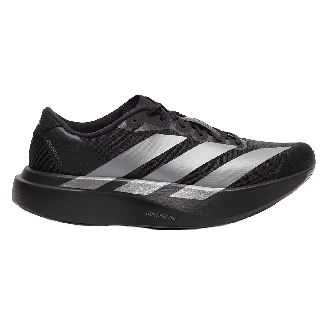 Adidas Womens Adizero Evo SL Woven - Core Black/Silver Metallic Adidas Womens Adizero Evo SL Woven - Core Black/Silver Metallic