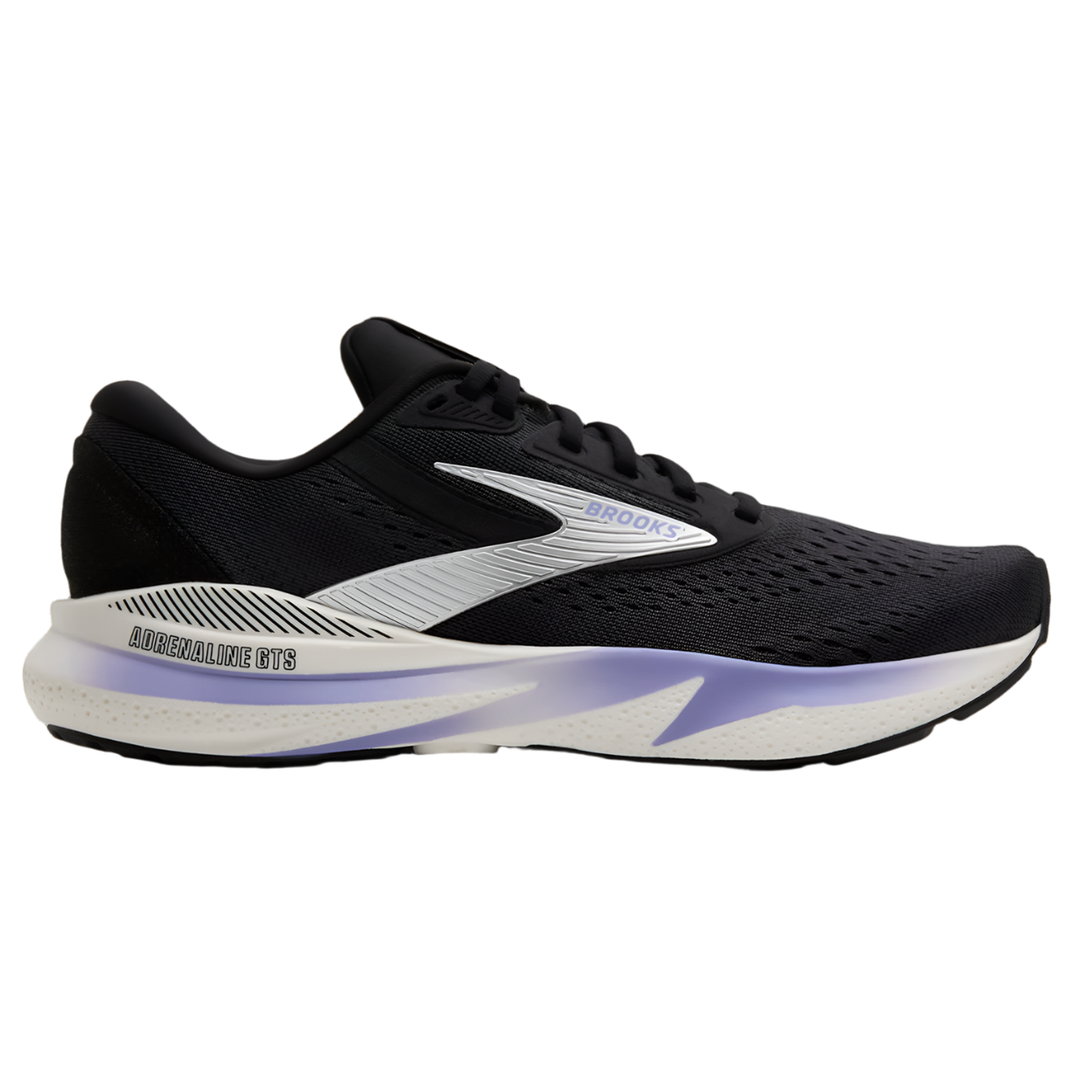 Brooks Womens Adrenaline GTS 24 - Ebony/Blue Heron/Silver - Stability - AW25