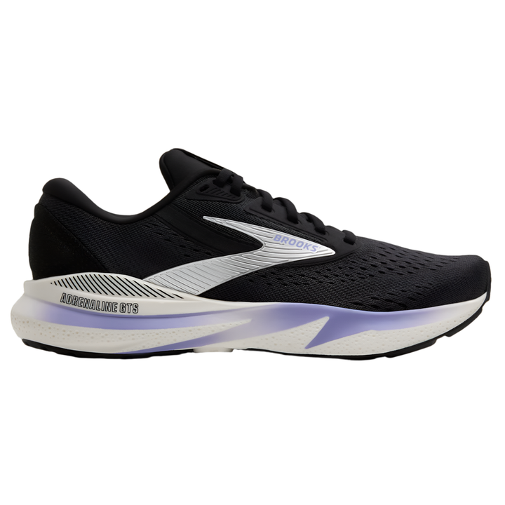 Brooks Womens Adrenaline GTS 24 - Ebony/Blue Heron/Silver - Stability - AW25