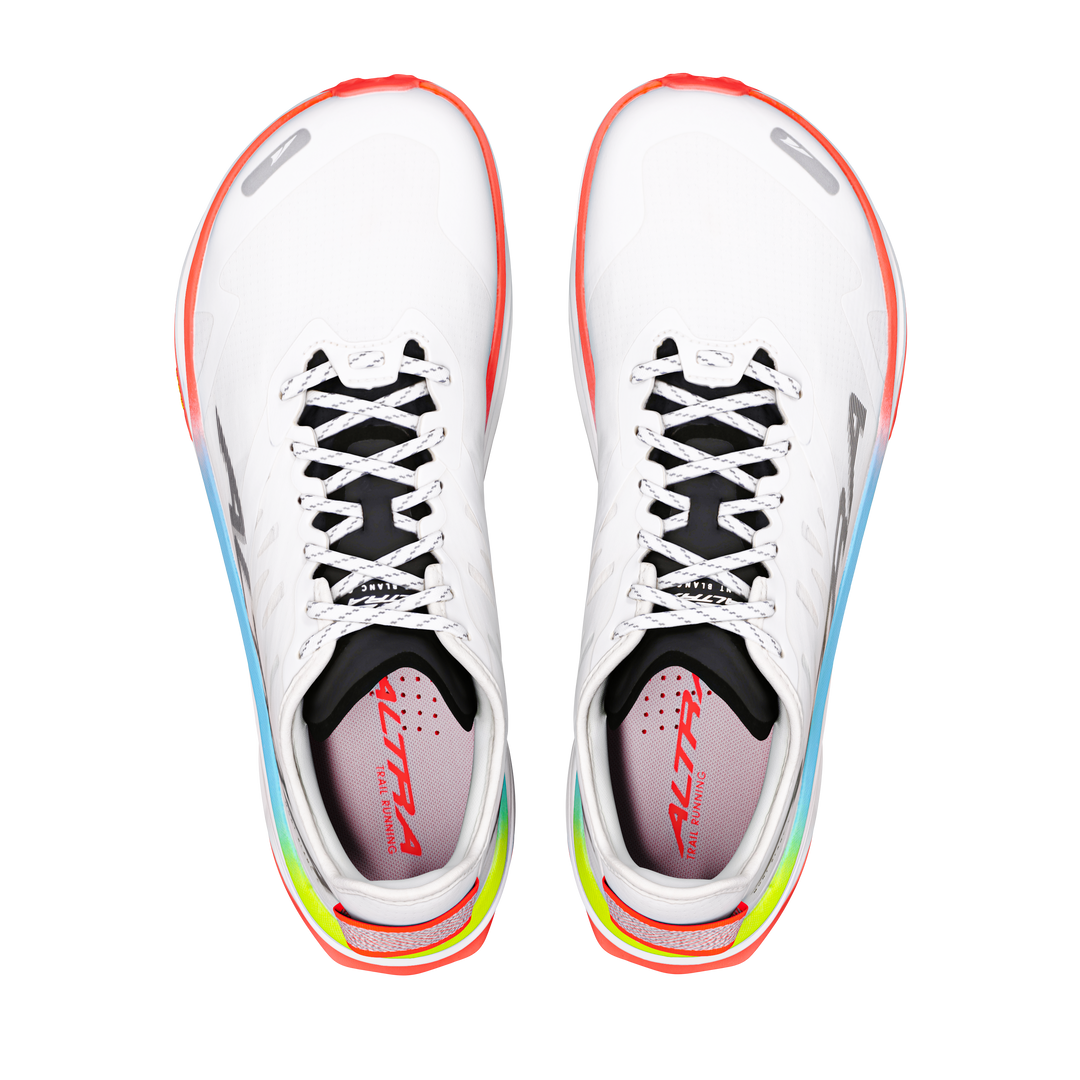Altra Mens Mont Blanc Carbon - White/Black/Fiery Coral - Trail - AW26