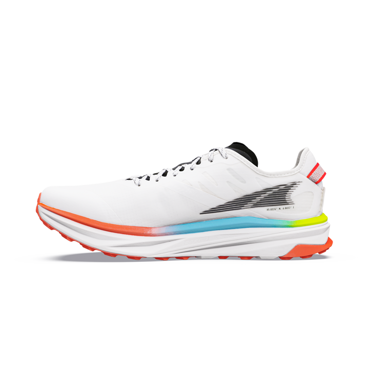 Altra Mens Mont Blanc Carbon - White/Black/Fiery Coral - Trail - AW26