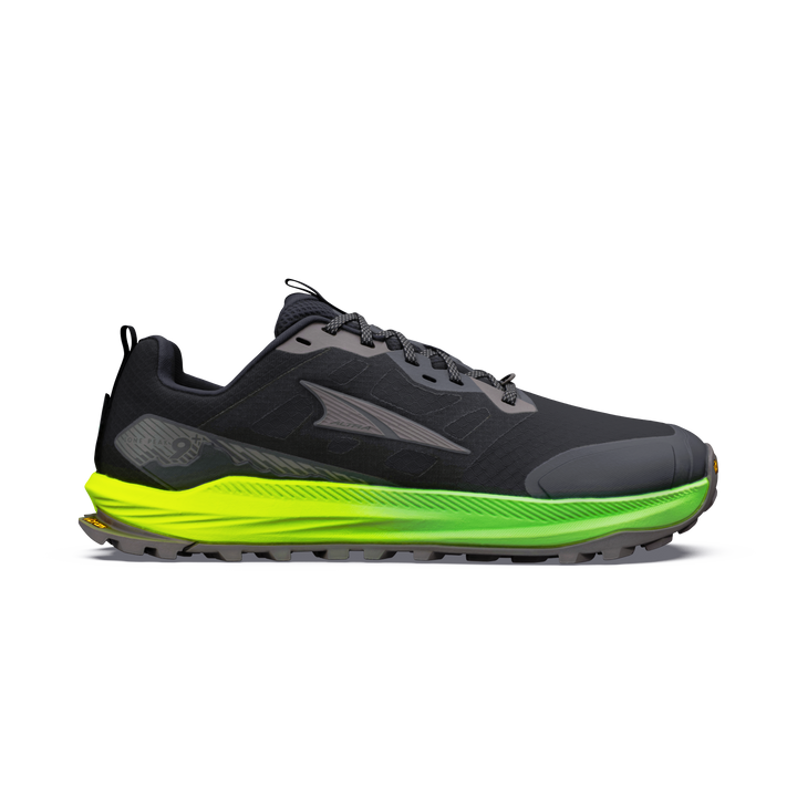 Altra Mens Lone Peak 9+ - Black/Dark Gull Grey/Green Gecko - Trail - AW26
