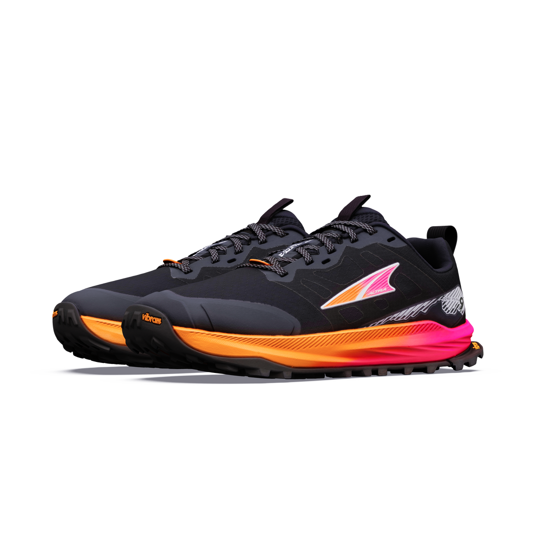 Altra Womens Lone Peak 9+ - Black/Knockout Pink/White - Trail - AW26