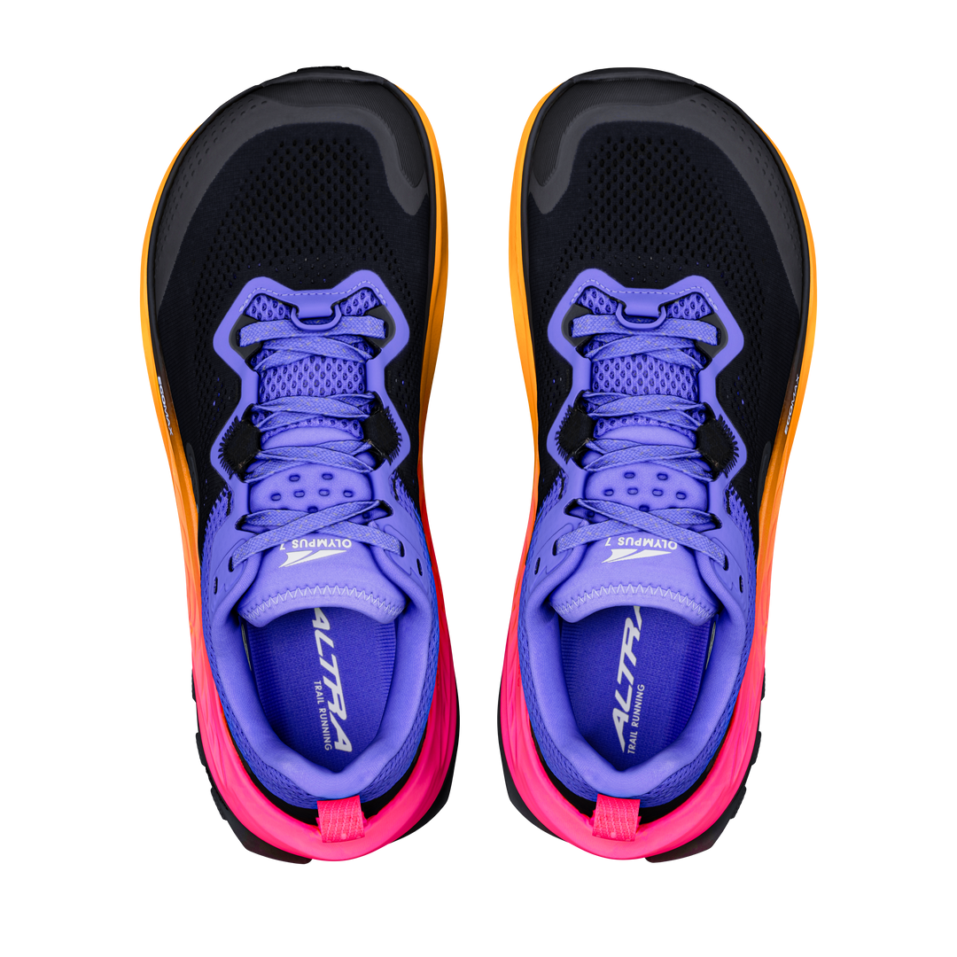 Altra Womens Olympus 7 - Black/White/Simply Purple - Trail - AW26