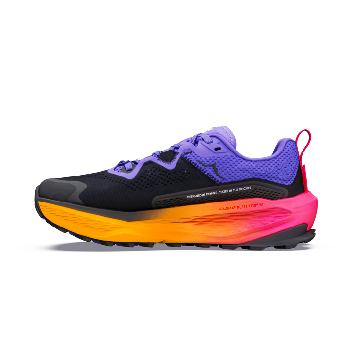 Altra Womens Olympus 7 - Black/White/Simply Purple - Trail - AW26