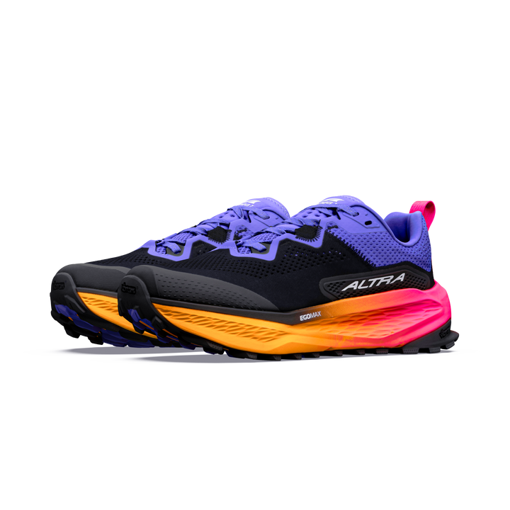 Altra Womens Olympus 7 - Black/White/Simply Purple - Trail - AW26